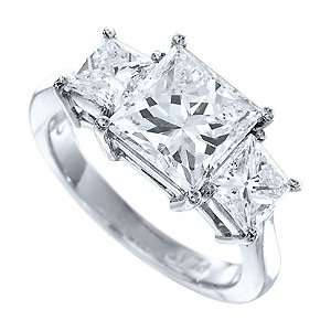   carats princess cut real DIAMOND engagement ring 