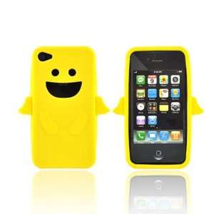    For Apple iPhone 4 Silicone Skin Case YELLOW ANGEL: Electronics
