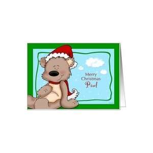  Teddy Bear Christmas   for Paul Card: Health & Personal 