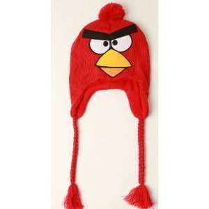  ANGRY BIRDS RED BIRD PLUSH LAPLANDER EARFLAP BEANIE CHARACTER HAT 