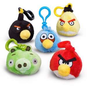   Party By Mayflower Distributing Plush Angry Birds Backpack Clip On