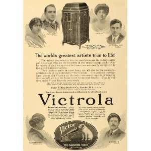 1916 Ad Victrola XVI Gluck Paderewski Victor Records   Original Print 