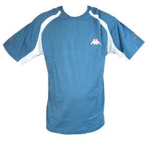  NEW Kappa Mens Sport T Shirt   Blue/White Sports 