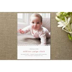  Sweet Lace Birth Announcements