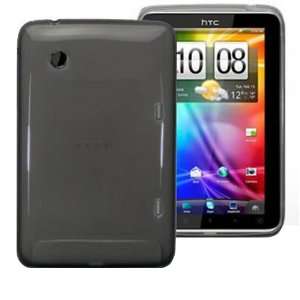 Noir / Black TPU Hard / Armour / Case / Cover / Skin For The HTC Flyer 