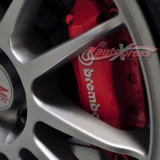 3D LOGO 4 Pieces with GLUE RED BREMBO Racing Brake Caliper COVERS 