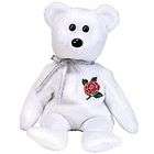 TY Beanie Baby   ROSE the Bear (UK Exclusive) (8.5 inch)   MWMTs