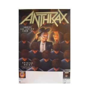 Anthrax German Tour Poster Among The Living 1987 