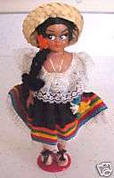 Vintage Hard Plastic Doll MEXICAN DANCING COSTUME  
