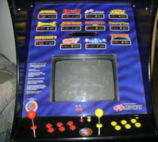 Big Electronics Midway Video Arcade Game! Classic Video Games! Look!
