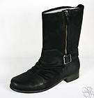 VINCE CAMUTO Shada Silk Goat Black Womens Riding Boots Shoes New