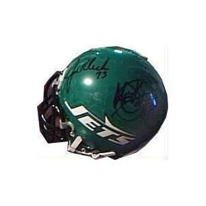  Jets Sack Exchange Autographed Mini Helmet Sports 