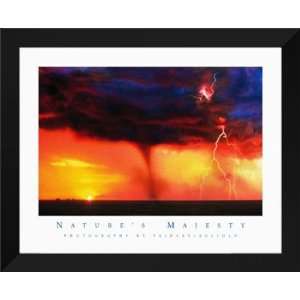  Warren Faidley FRAMED 26x32 Natures Majesty Tornado 