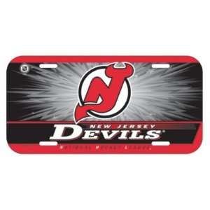  NEW JERSEY DEVILS OFFICIAL LOGO LICENSE PLATE: Sports 
