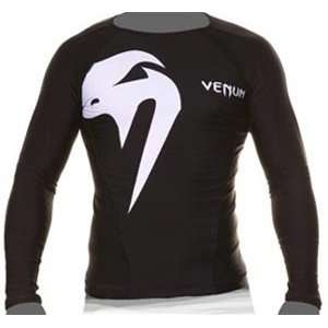  Venum Giant Long Sleeve Rashguard   Black Sports 