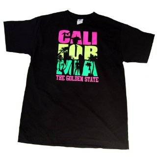  California The Golden State 80s Tie Dye T Shirt   Navy 