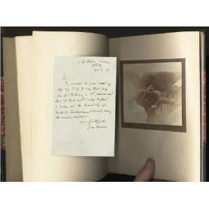   HOLOGRAPHIC LETTER BY AUTHOR AND PHOTO. George Du Maurier Books