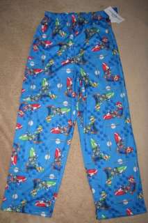 NINTENDO Wii Mario Kart Blue Lounge Pants Pajamas 10/12  