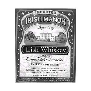  Irish Manor Irish Whiskey 750ML Grocery & Gourmet Food