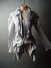Victorian Steampunk Military Edwardian Ruffle Bustle Tailcoat Top fp 