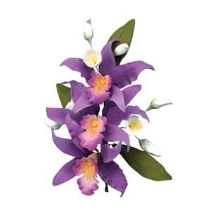 Laelia Orchid Spray Fondant Gum Paste 6 1/2 
