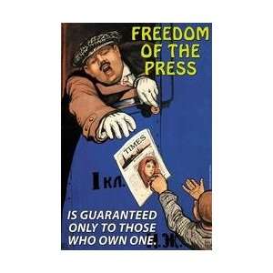  Freedom of the Press 28x42 Giclee on Canvas