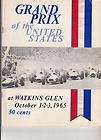 1965 Program FIA F 1 Grand Prix of the United States Watkins Glen 