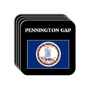 US State Flag   PENNINGTON GAP, Virginia (VA) Set of 4 Mini Mousepad 