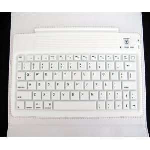 Bluetooth Wireless QWERTY Keyboard and Leather Case for Apple iPad 2 