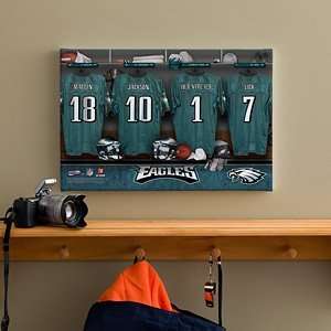  Personalized NFL Locker Room Prints   Philidelphia Eagles 
