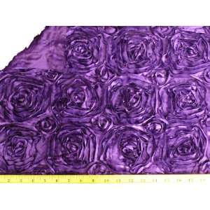 Purple Rosette Satin Fabric Backdrop for Maternity, Newborn or Baby 