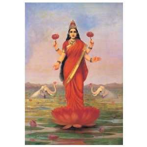  Raja Ravi Varma Posters   Goddess Lakshmi