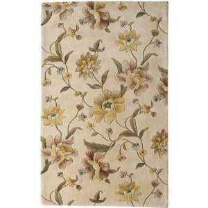 Rugs America Flora Country White 3045   8 x 11 