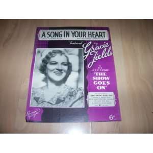 A Song in Your Heart (Sheet Music) Gracie Fields Books