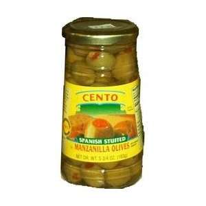 Cento Manzanilla Spanish Stuffed Olives case pack 12:  