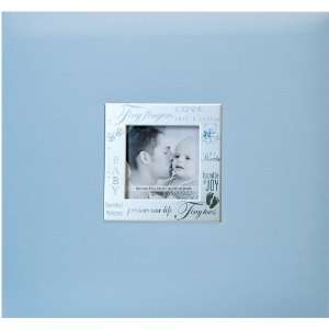  New   Expressions Postbound Album 8X8 Baby   Blue by Mbi 