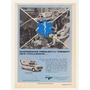 1976 Grumman Mark I Ambulance Print Ad (44182) 