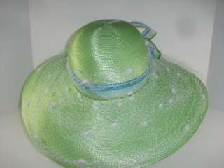 Frank Olive Gabrial Amar Womens Green Veil Dress Church Hat With 