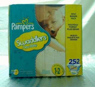 Pampers Swaddlers Diapers Economy Pack Plus Size 1 2, 252 Count  