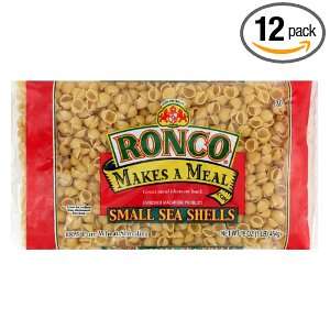 Ronco Small Sea Shells, 16 Ounce (Pack of 12)  Grocery 