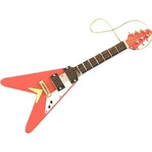  AIM V Shaped Electric Guitar Ornament Red