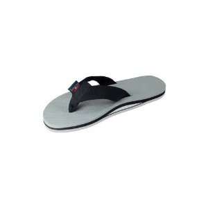  Rainbow CLASSIC GREY Mens Sandals with Black Strap and 