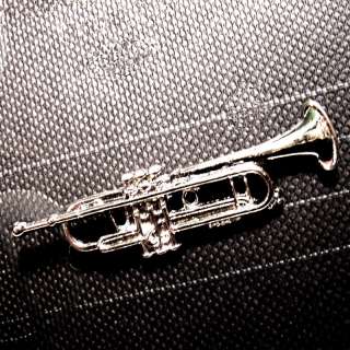 Bach Stradivarius Trumpet Replica Pin in nickel silver  