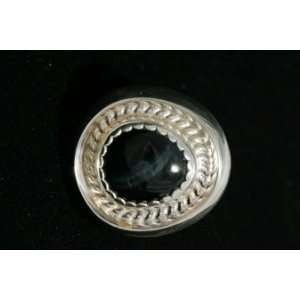  Blue Tiger Eye Ring in Sterling Silver. Size 5 Everything 