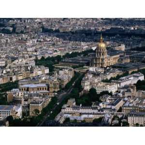 Eglise Du Dome and Hotel Des Invalides Seen from Tour Montparnasse 