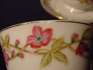 Vintage Valmont China Briar Rose Cups Saucers Plates  