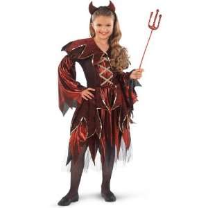 Lets Party By Forum Novelties Inc Princess Devil Child Costume / Red 