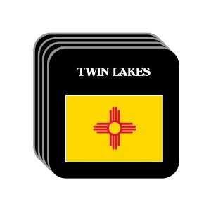  US State Flag   TWIN LAKES, New Mexico (NM) Set of 4 Mini 
