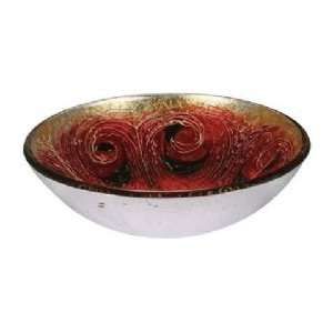   Tempered Artistic Glass Vessel Sink MGE 15064 Artistic Double Foil