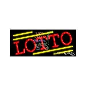 Lotto Neon Sign 13 inch tall x 32 inch wide x 3.5 inch Deep inch deep 